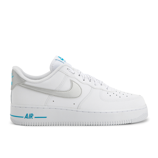 white air force 1 with light blue swoosh