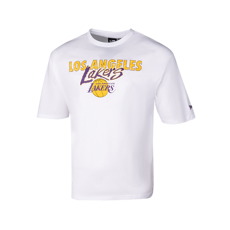 New Era NBA Los Angeles Lakers Metalic White T-Shirt - NBA from