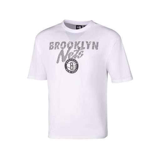 T-shirts New Era NBA Script Tee Brooklyn Nets Black