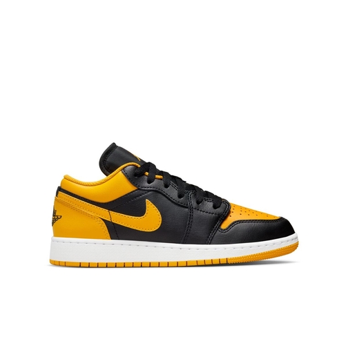 Jordan 1 black 2025 and yellow grade school