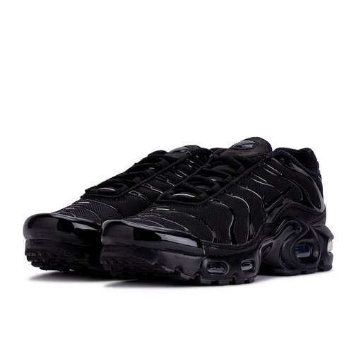 Air max plus all black leather sale